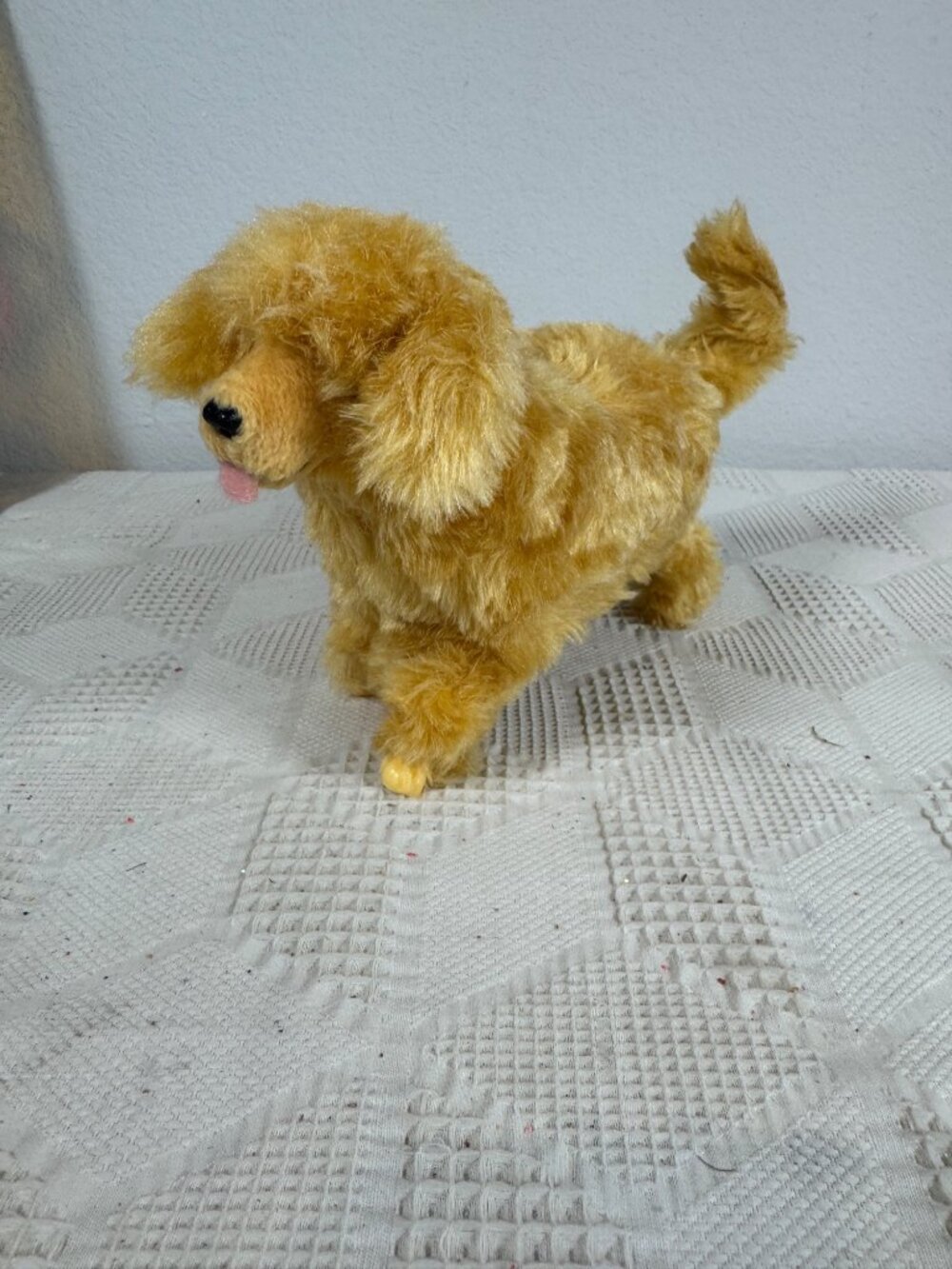 Vintage 1997 Barbie Ginger Walking Toy Dog Battery Operated Plush Collectible